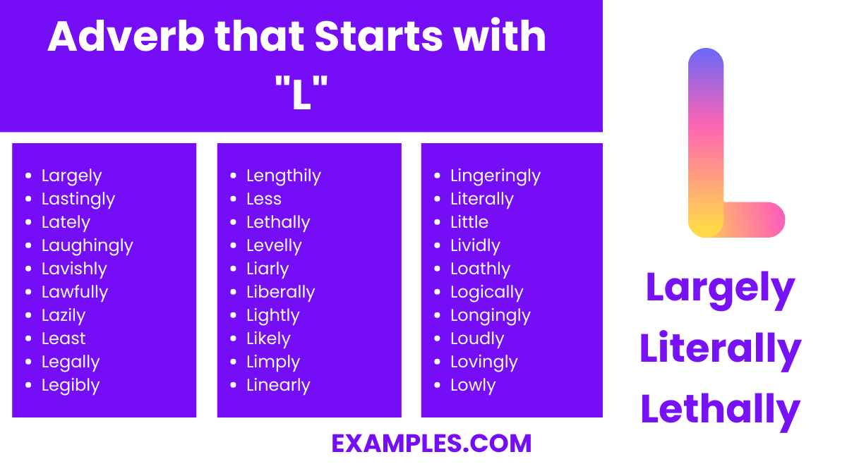 adverb that starts with l