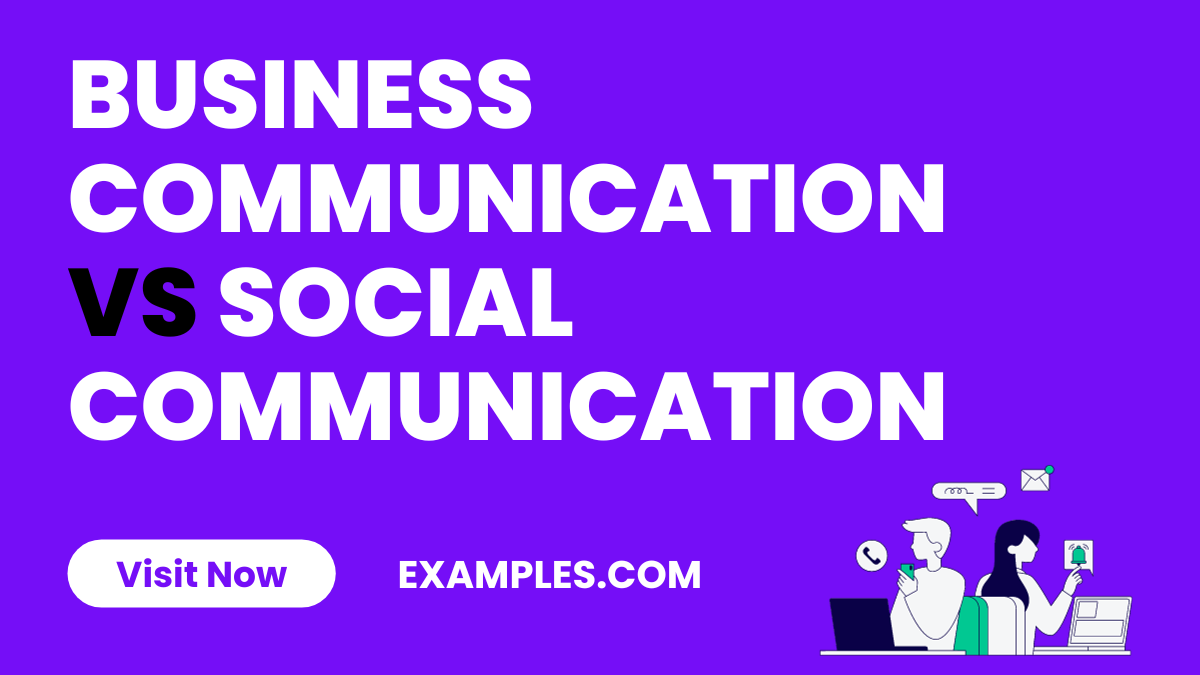 Business Communication vs Social Communication
