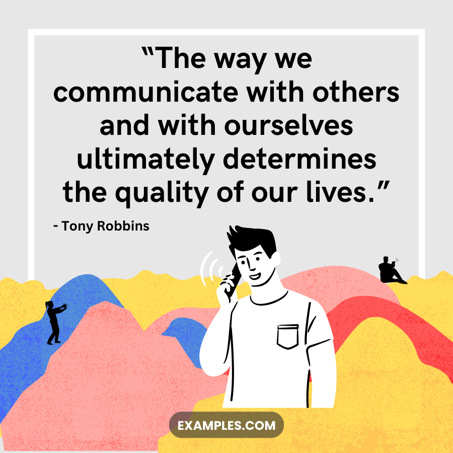 communicate with others determines the quality of lives quote by tony robbins
