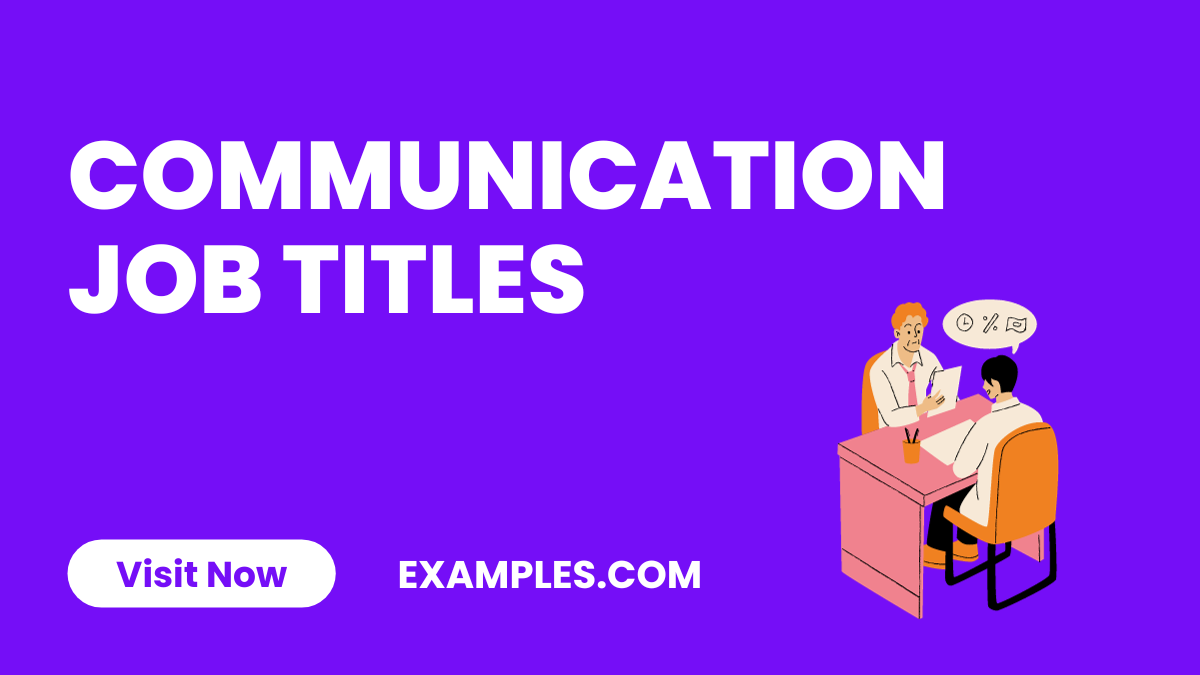 Communication Job Titles