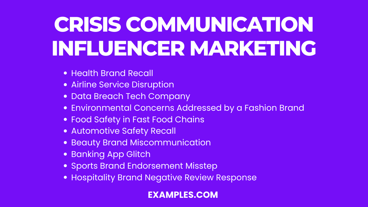 crisis communication influencer marketing
