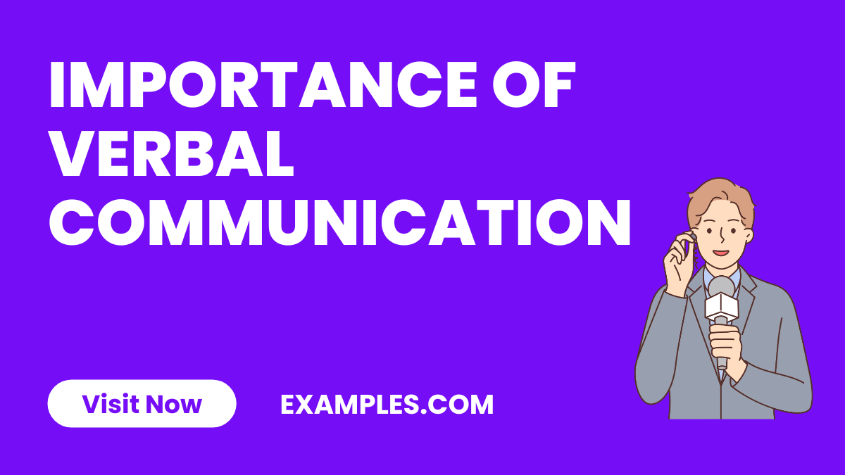 Importance of Verbal Communication