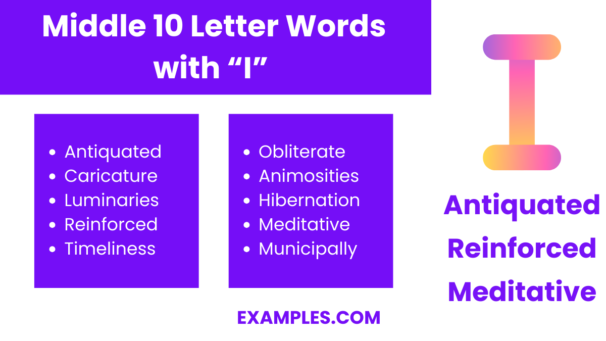 middle 10 letter words with i