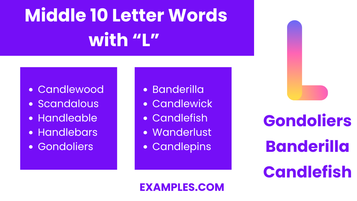 middle 10 letter words with l