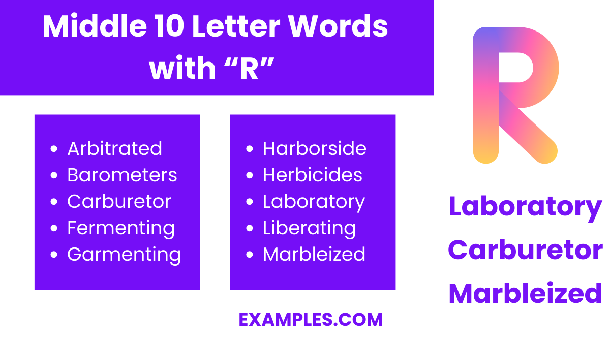 middle 10 letters words with r