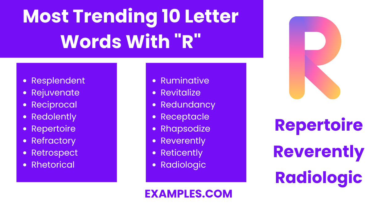most trending 10 letter words with r