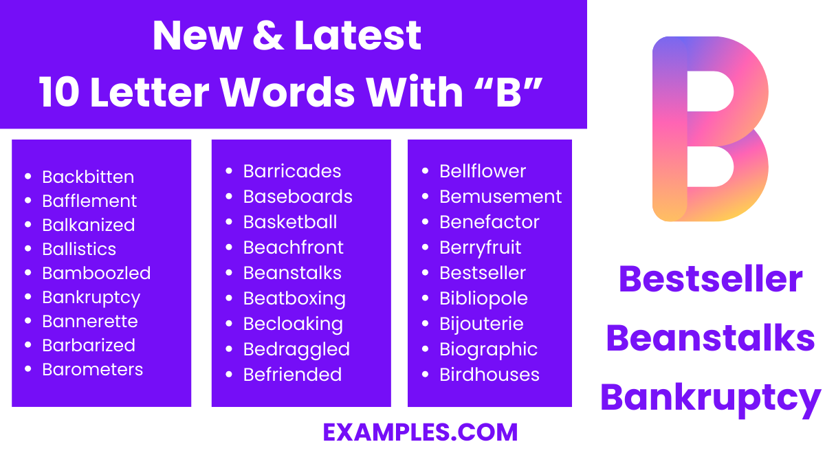 new latest 10 letter word with b