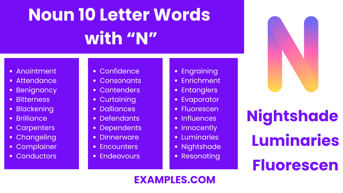 noun 7 letter words with n 1