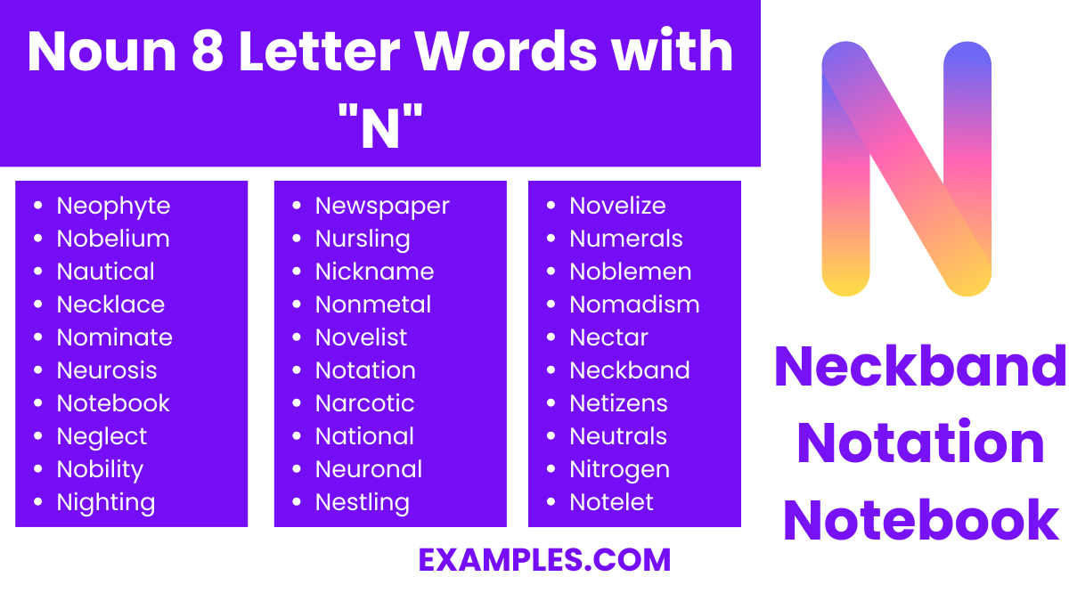 noun 8 letter words with n 1