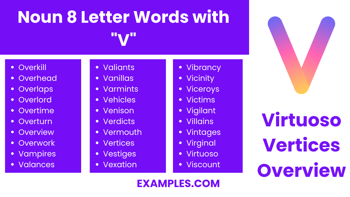 noun 8 letter words with v