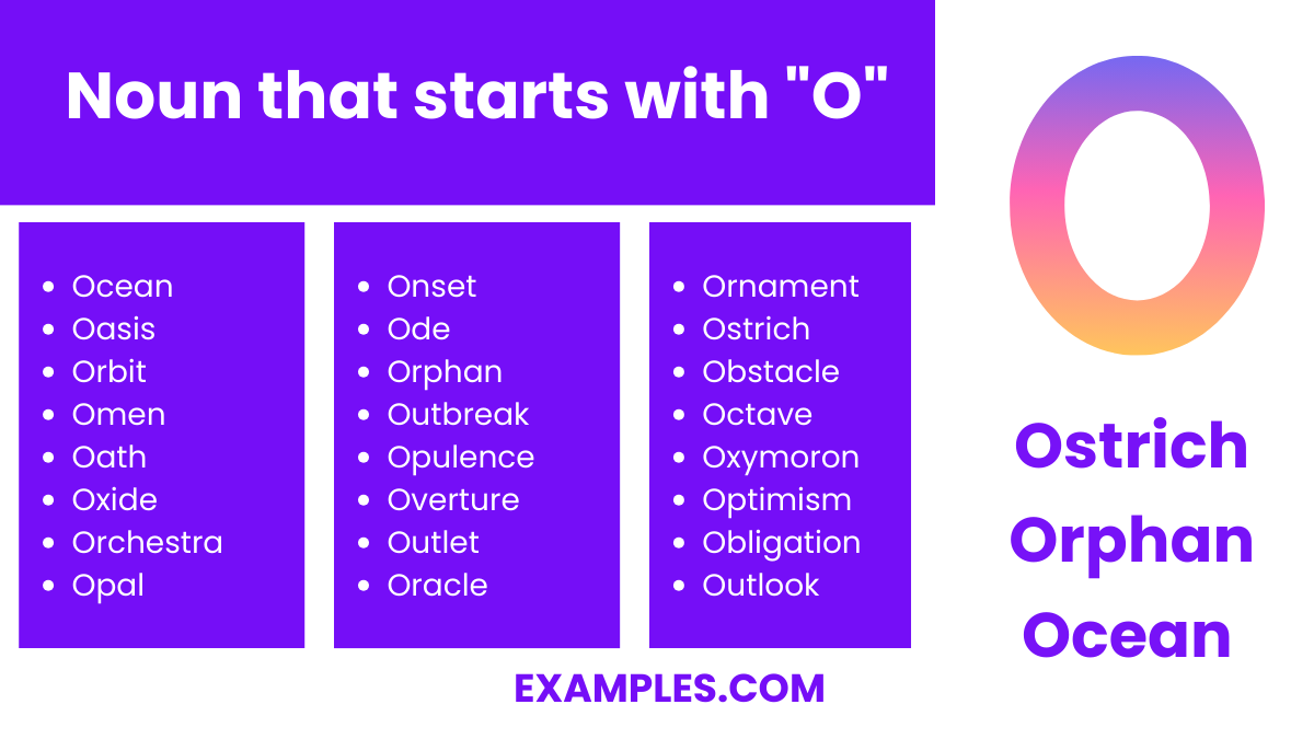 noun that starts with o