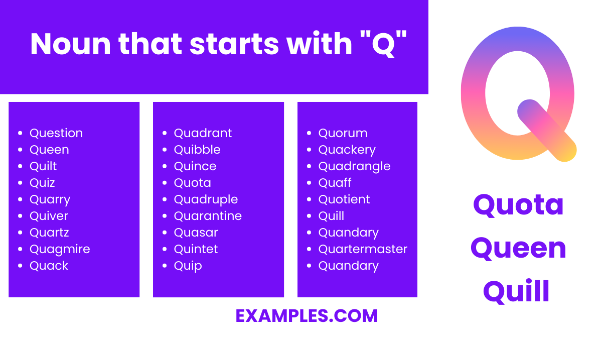 noun that starts with q