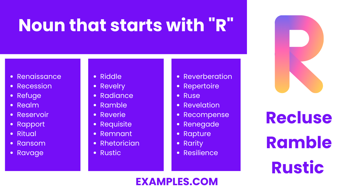 noun that starts with r