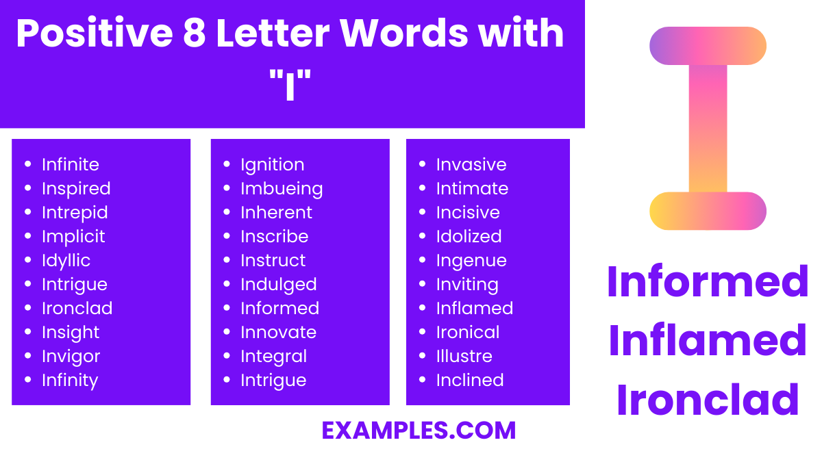 positive 8 letter words with i 1