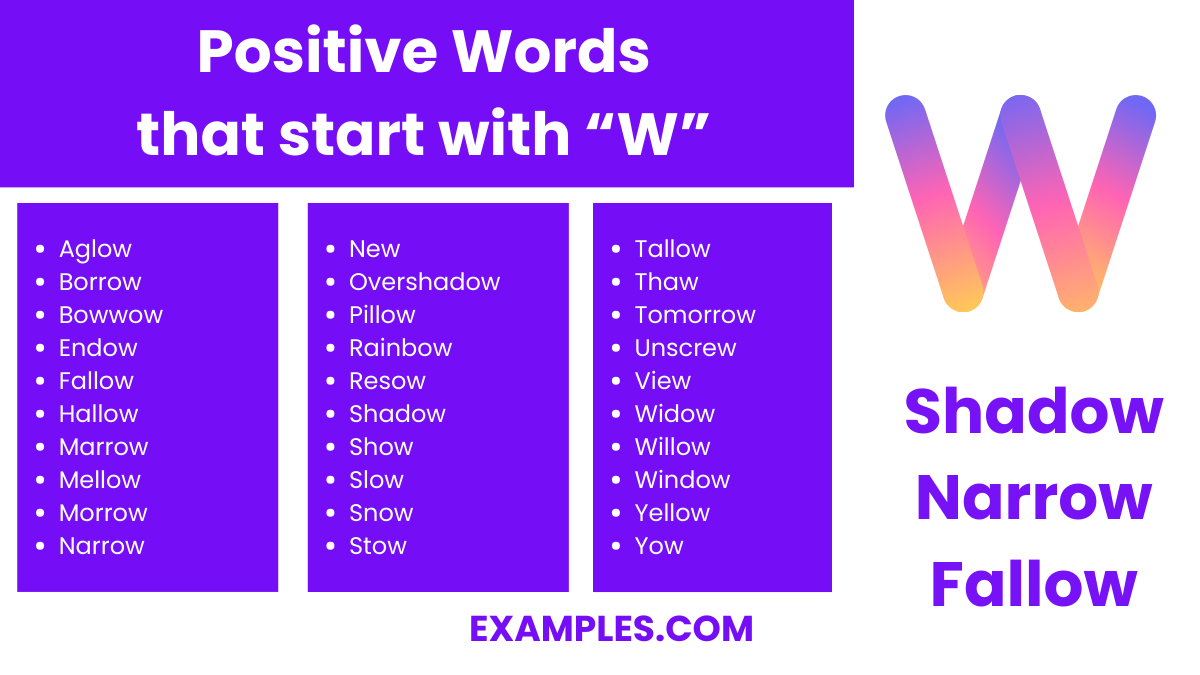 positive words that start with w1