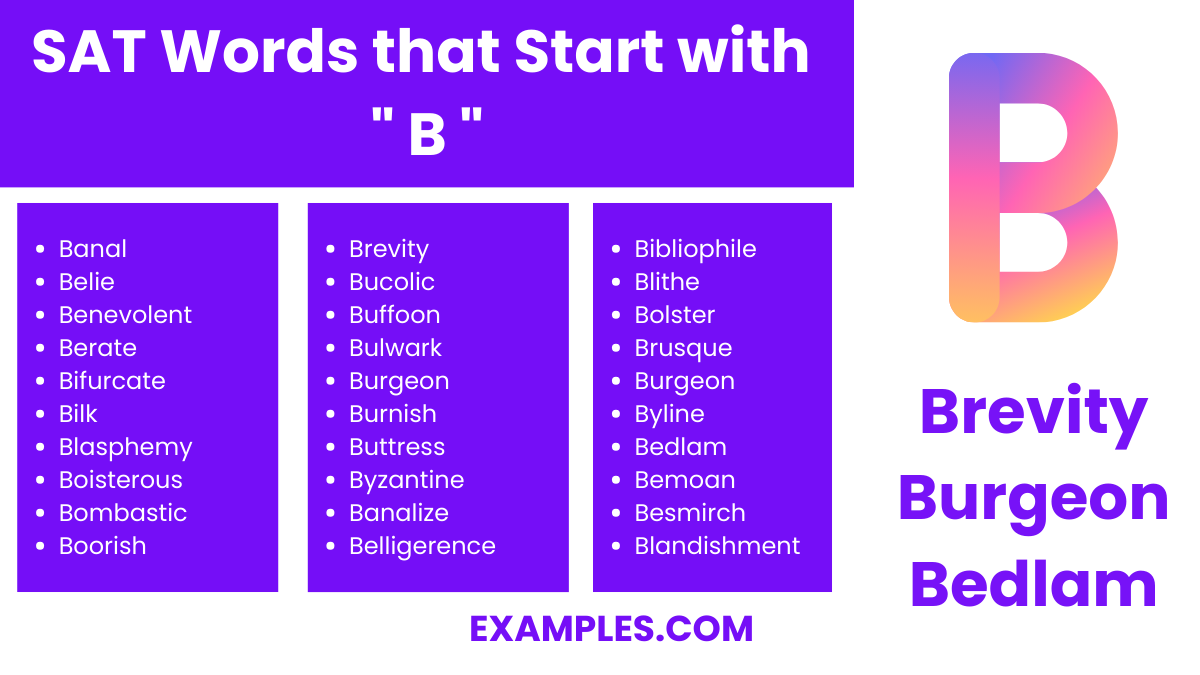 sat words that start with b 