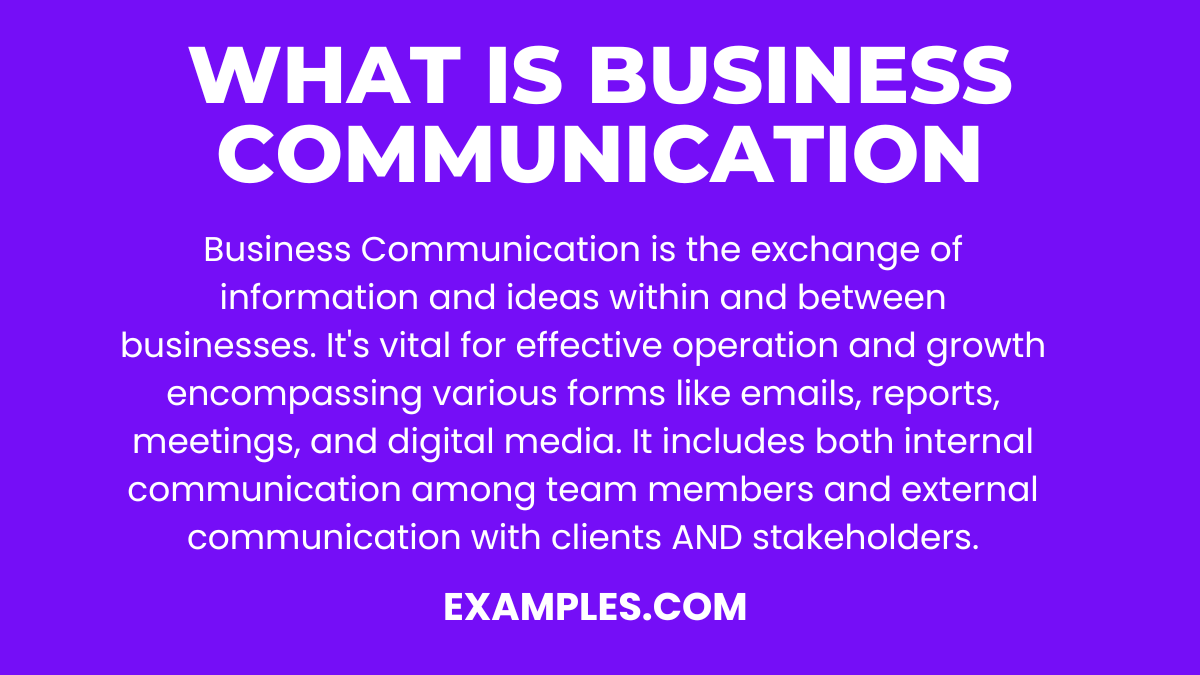 What Is Business Communication Definition Types Examples