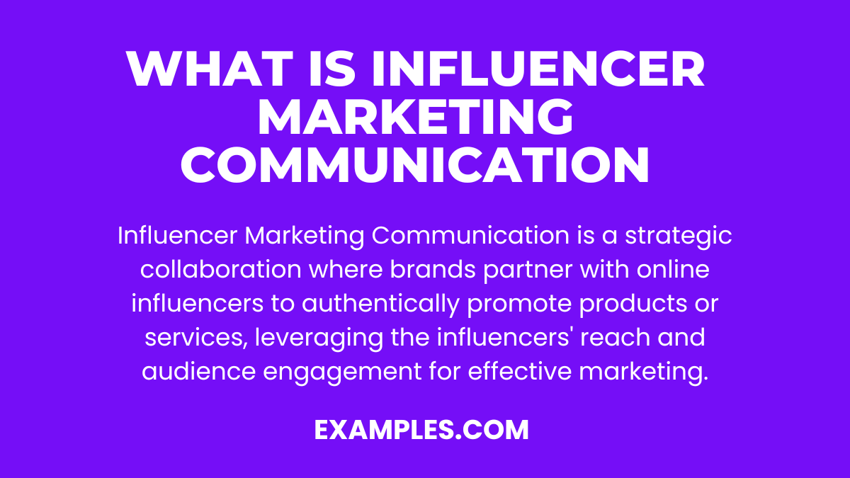 what is influencer marketing communication
