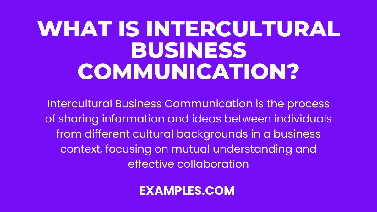 what is intercultural business communication