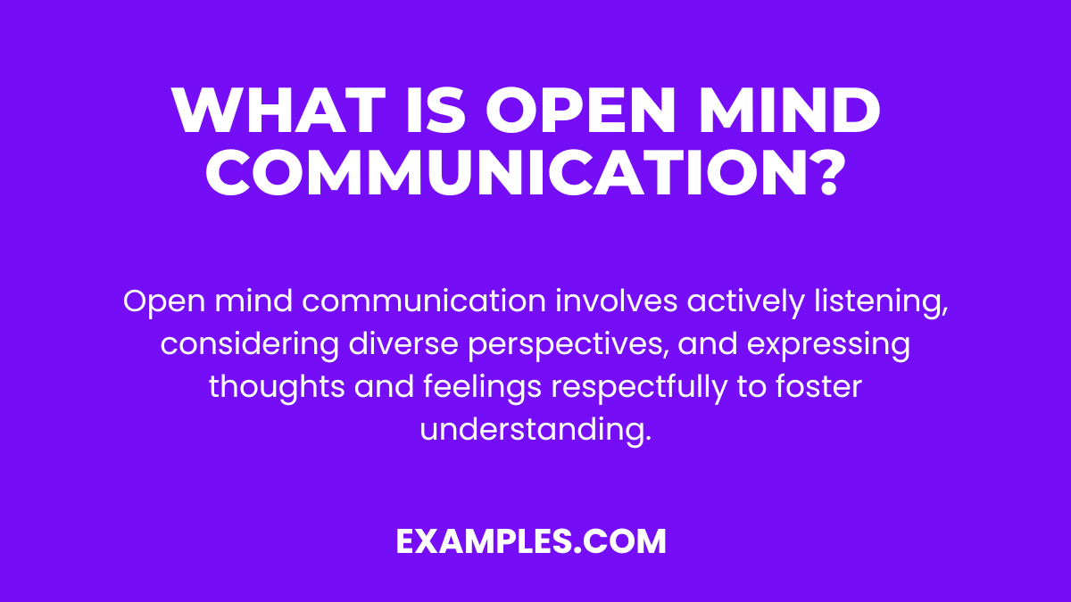 what is open mind communication