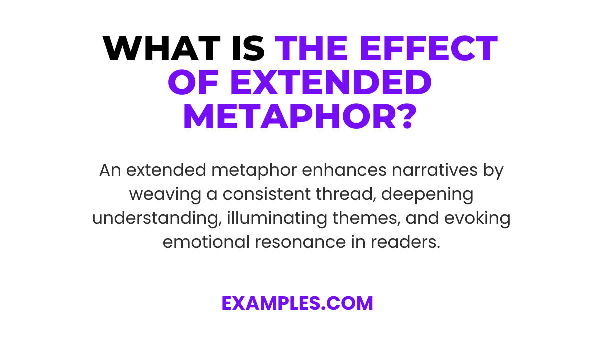 what is the effect of extended metaphor