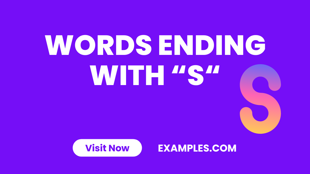 Word Ending With S
