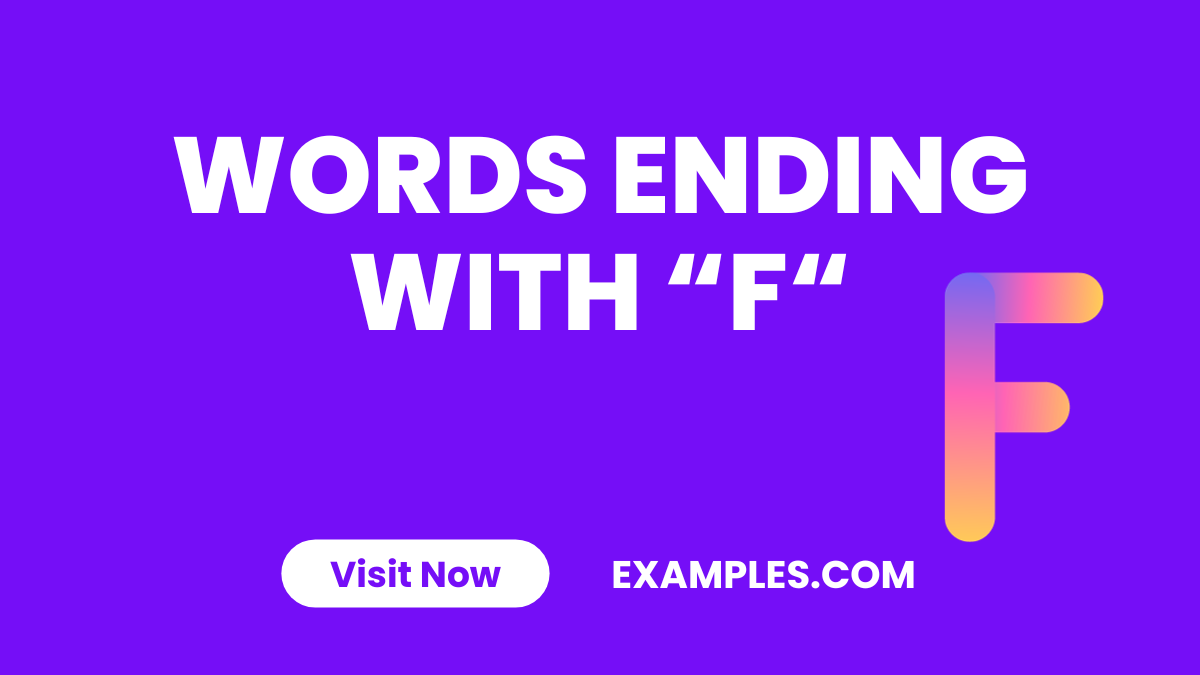 Words Ending with F