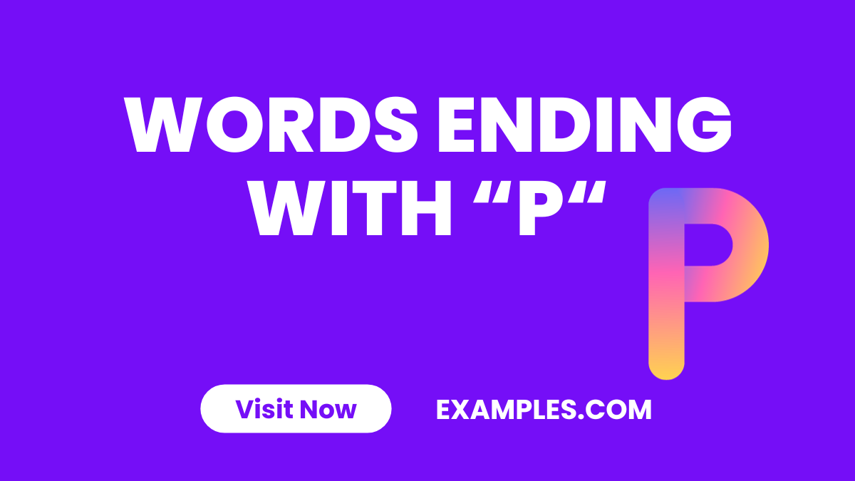 Words Ending with P