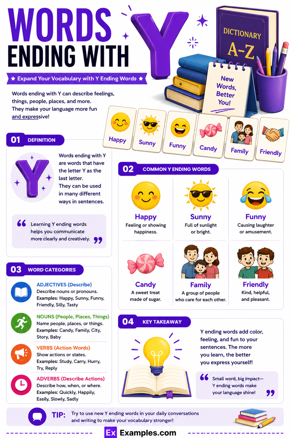 150+ Words Ending With Y List, Meaning, PDF