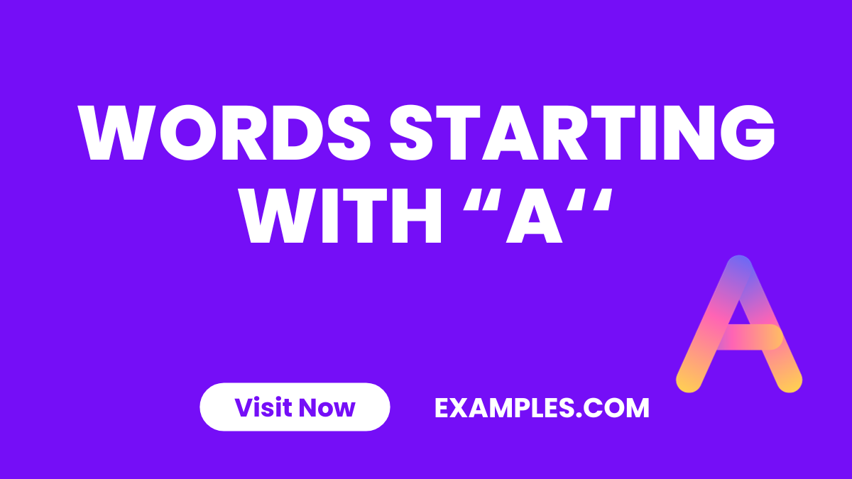 Words Starting with A featured image