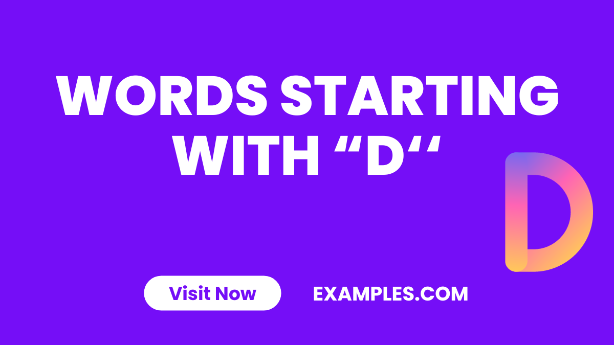 Words Starting with D