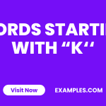 Words Starting with K