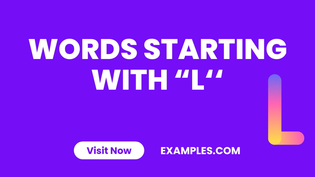 Words Starting with L