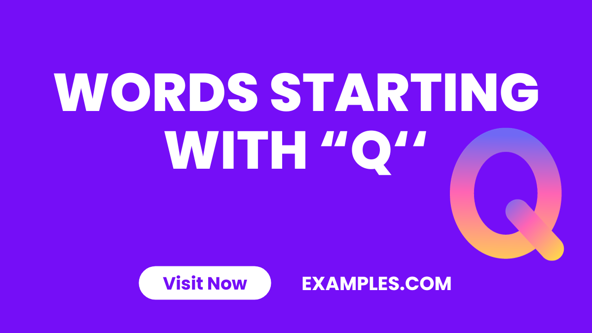 Words Starting with Q