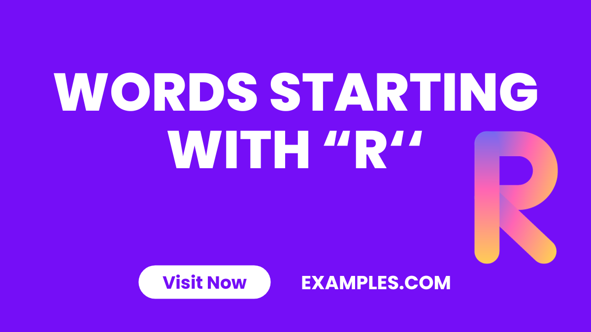 Words Starting with R iMAGE