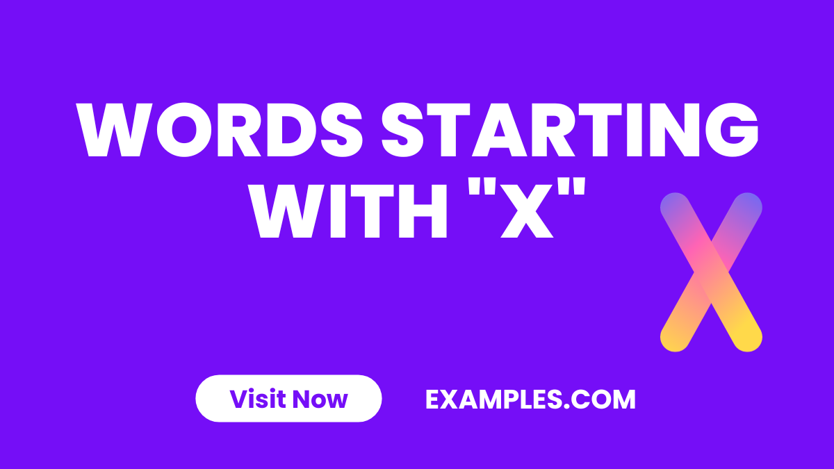 Words Starting with X