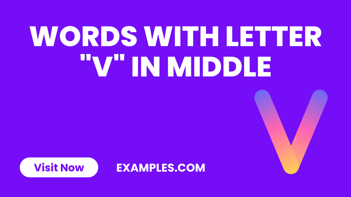 Words With Letter V in Middle