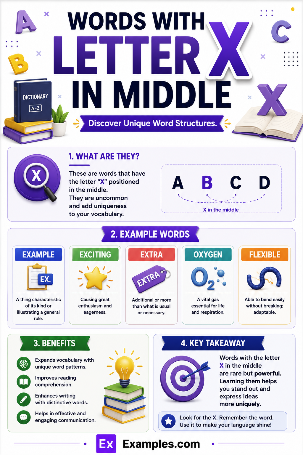 450+ Words With Letter “X” in Middle List, Meaning, PDF