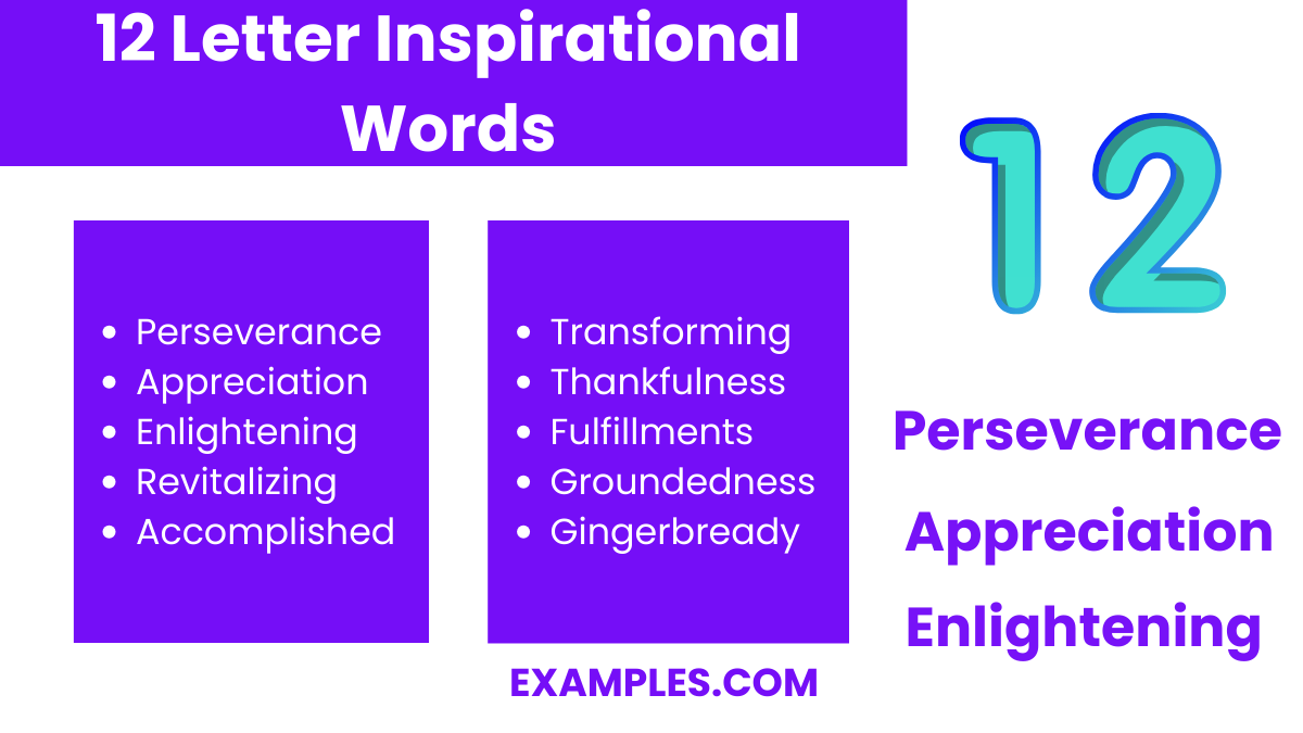 12 letter inspirational word