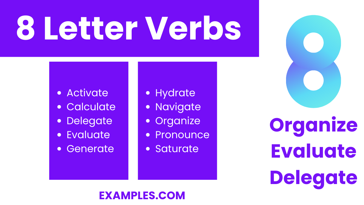 8 letter verbs
