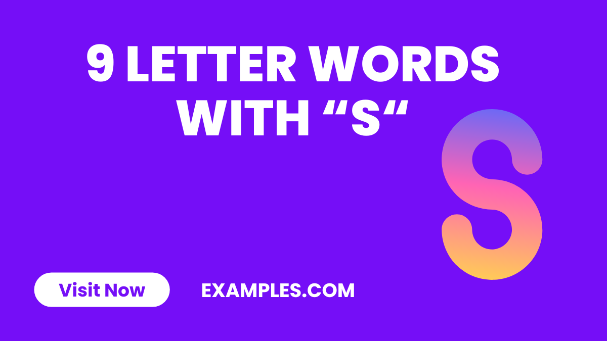 9 Letter Words with S