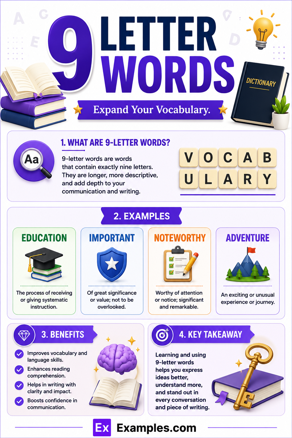450+ 9 Letter Words List, Meaning, PDF