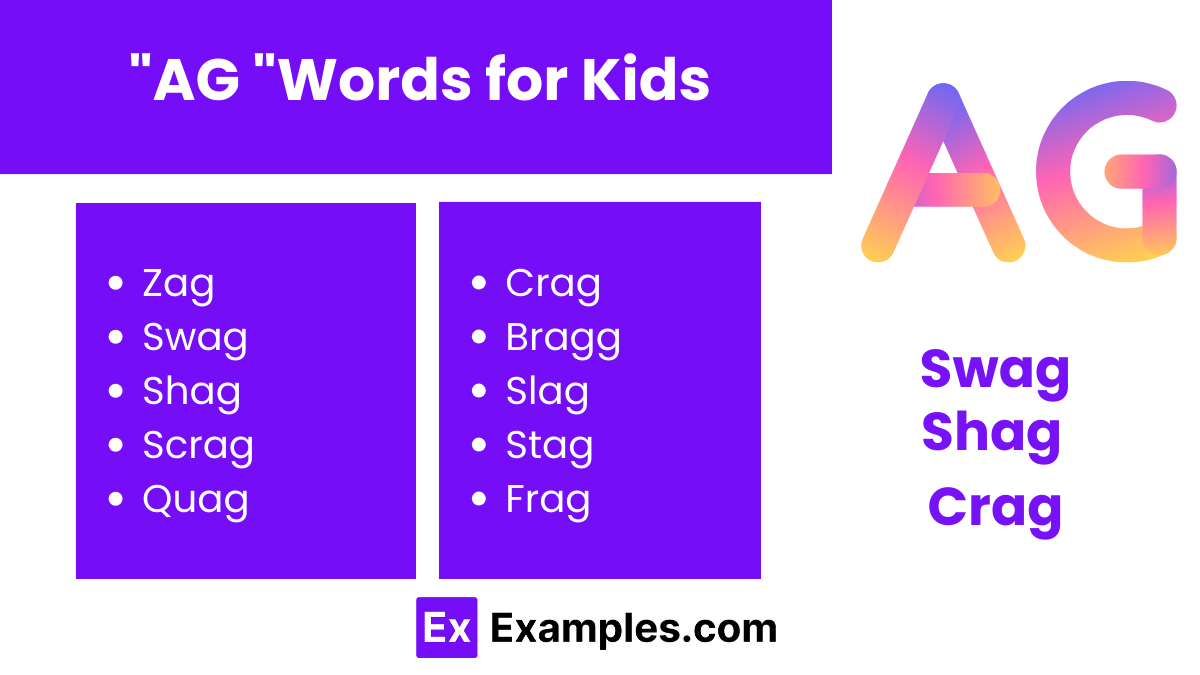 ag words for kids