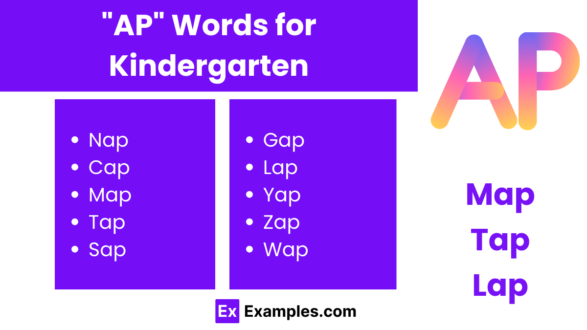 ap words for kindergarten