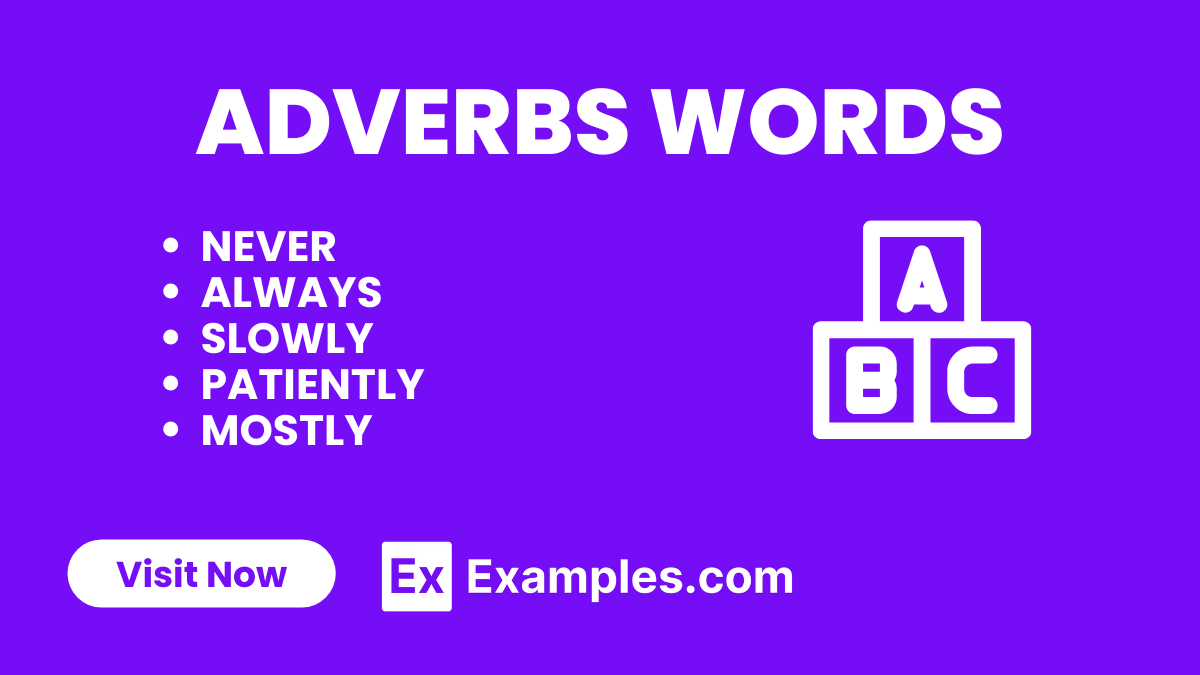 Adverbs Words