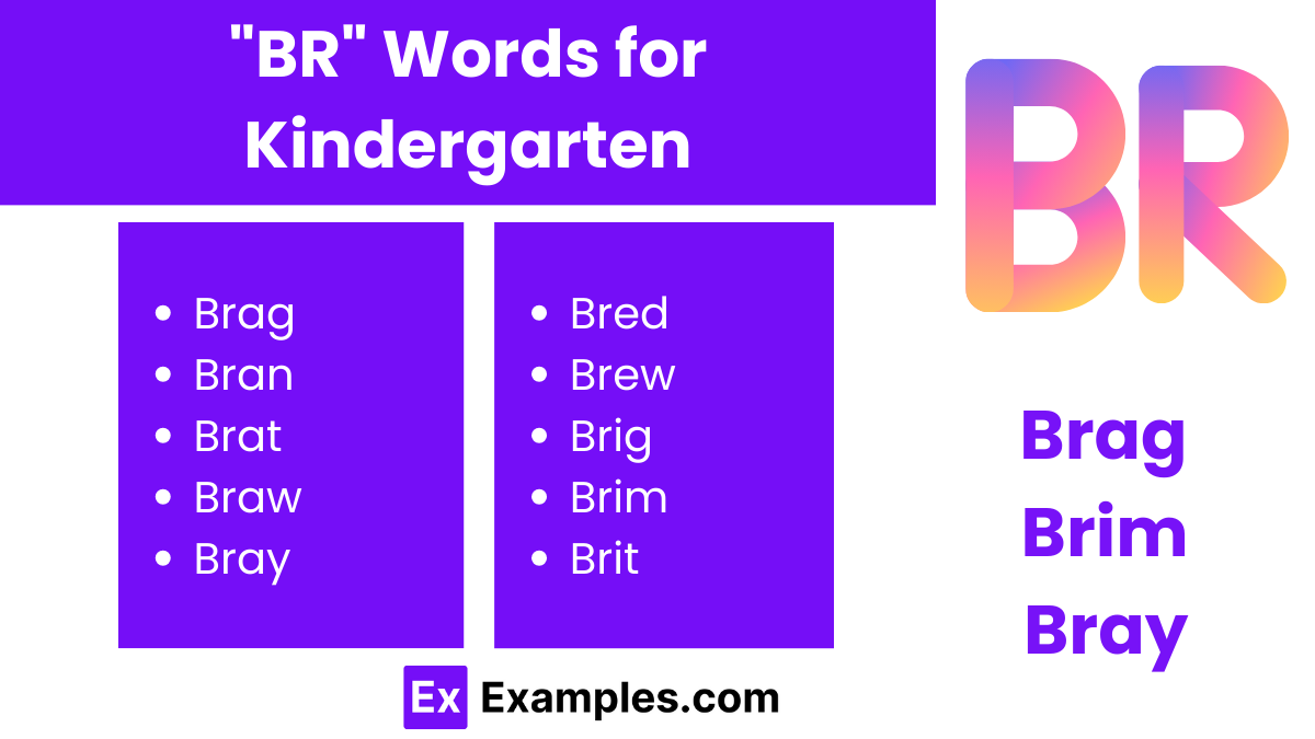br words for kindergarten