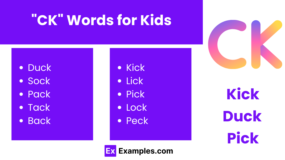 ck words for kids