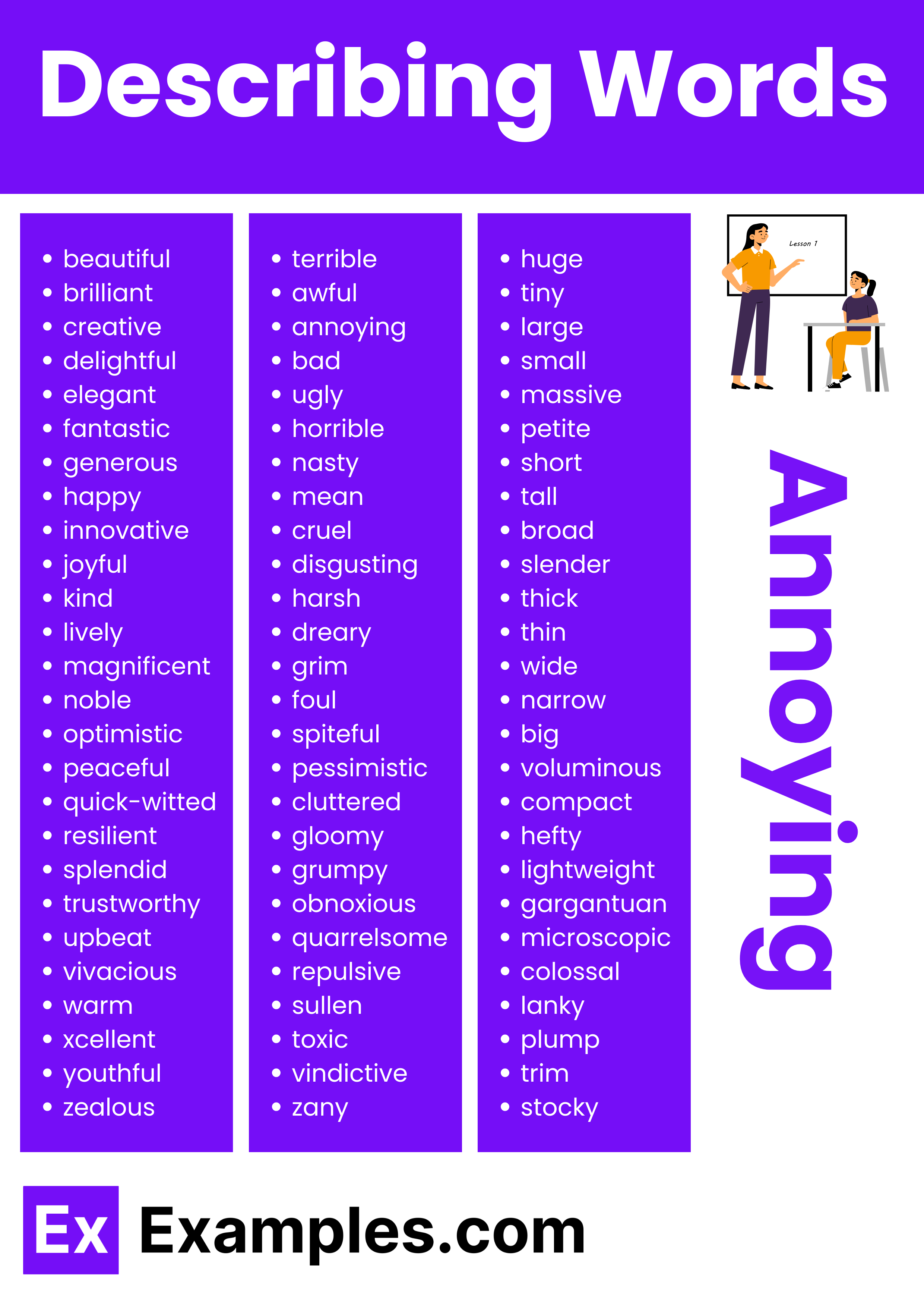 450 Describing Words Meaning Pdf