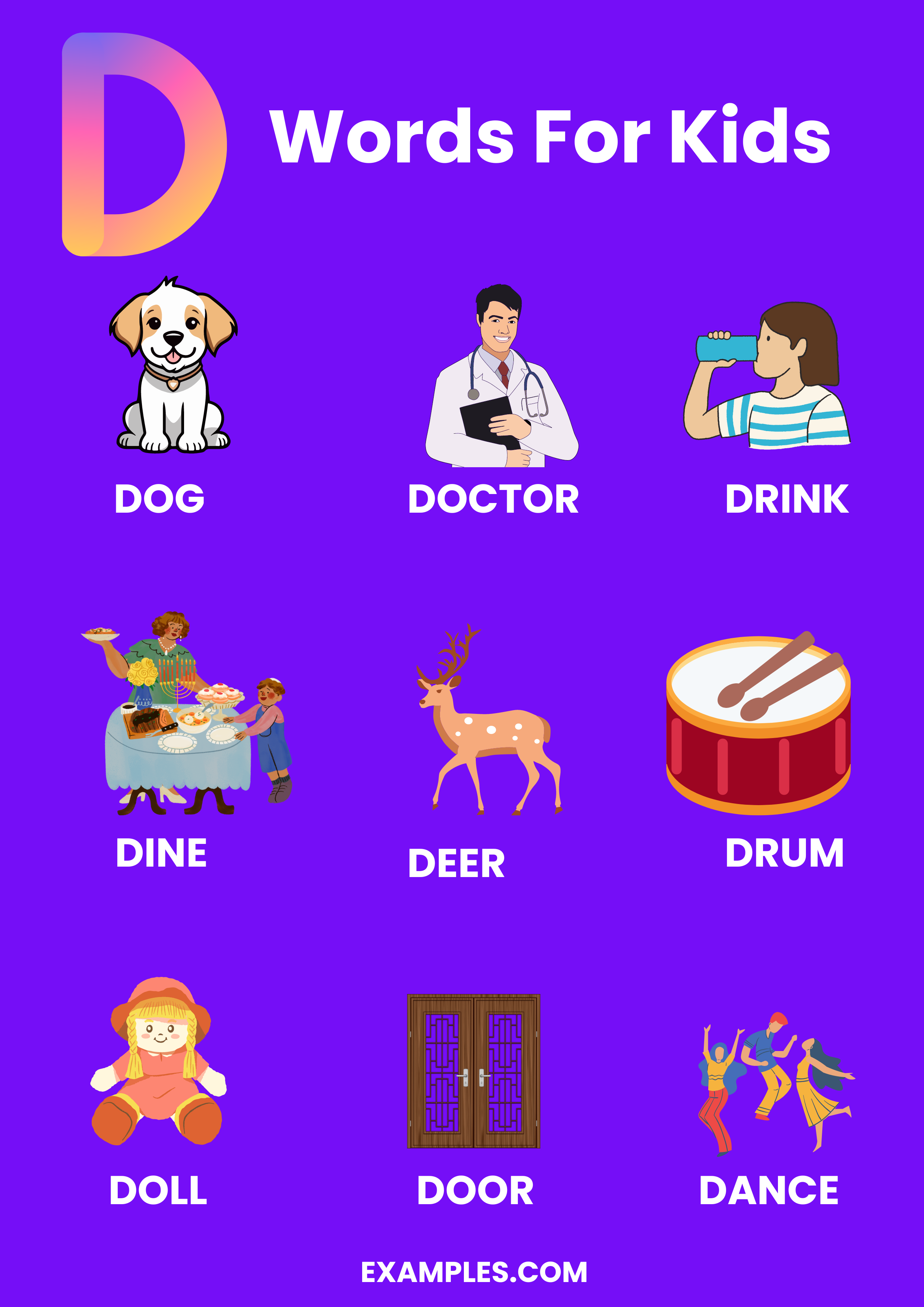 450+ D Words, Meaning, PDF