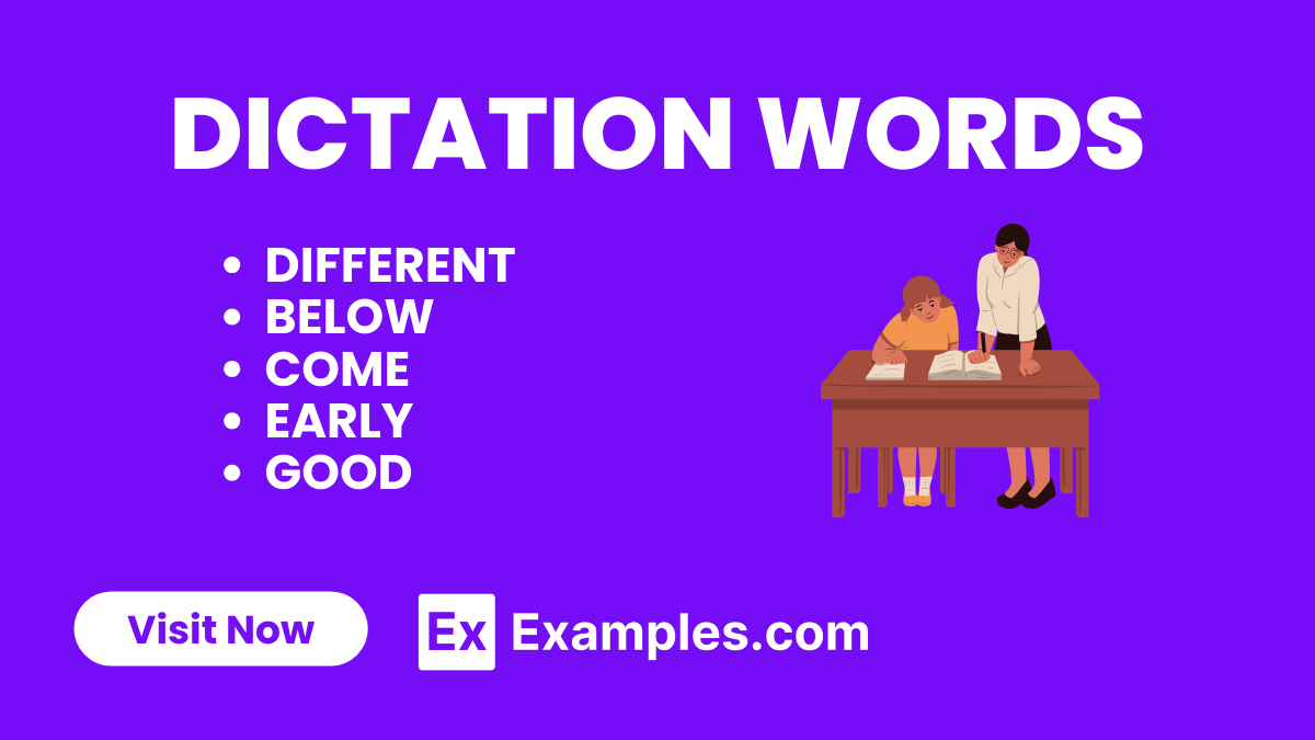 Dictation Words